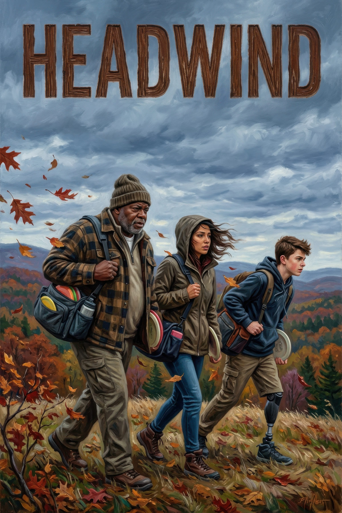 Headwind disc golf illustration